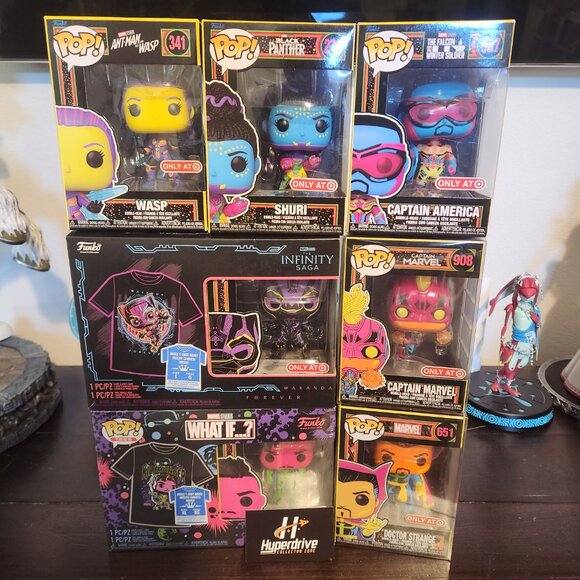 Marvel Blacklight Funko PoP Lot of 7 - Picture 1 of 1